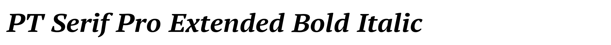 PT Serif Pro Extended Bold Italic image